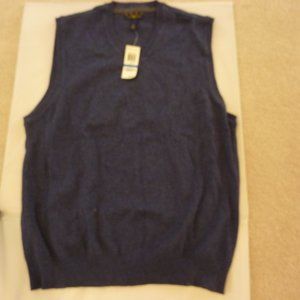 Men's 100% XL Cotton Vest Blue